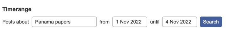 Facebook time search