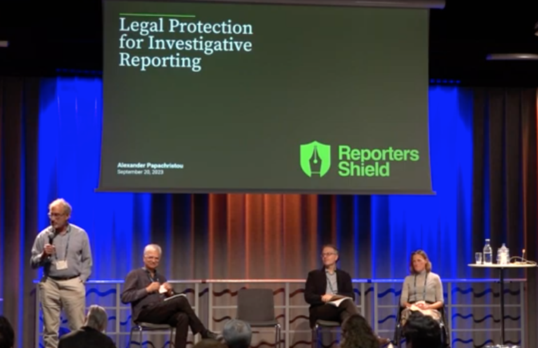 Fighting Back Against SLAPP panel at GIJC23