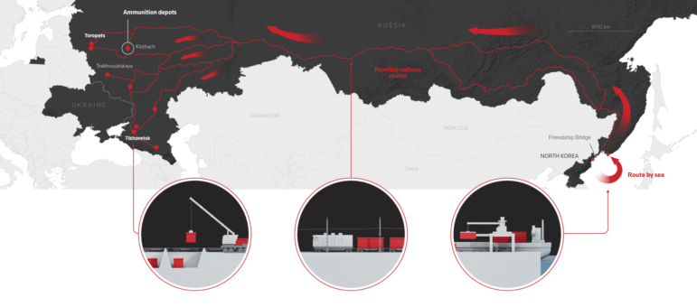 IStories tracking North Korea arms to the Ukraine battlefield